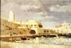 Albert Lebourg The Port of Algiers France oil painting art